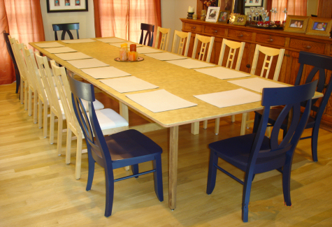 Table Extension Pad seating for 16