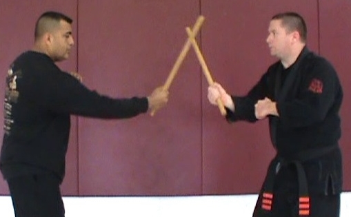 Lameco Astig Combatives instructor demonstrates stick fighting t