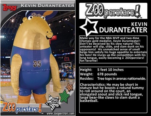 ZOOperstars! character Kevin Duranteater