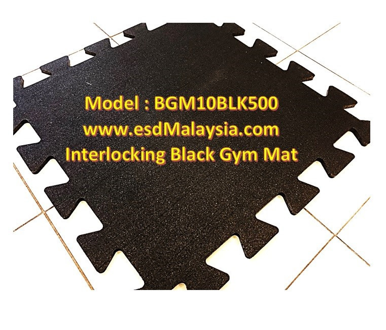Black Interlocking Gym Mat Malaysia
