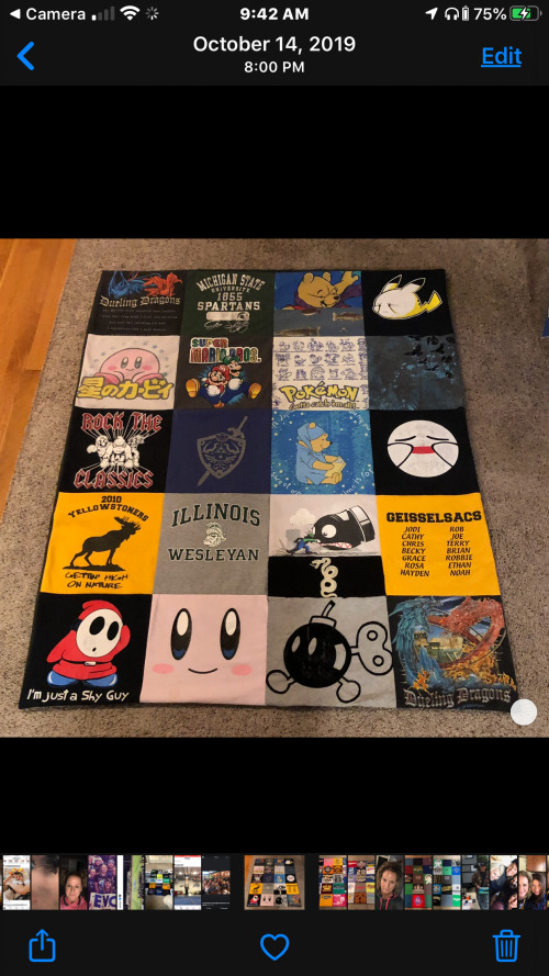 TSHIRT BLANKETS BY LYNN