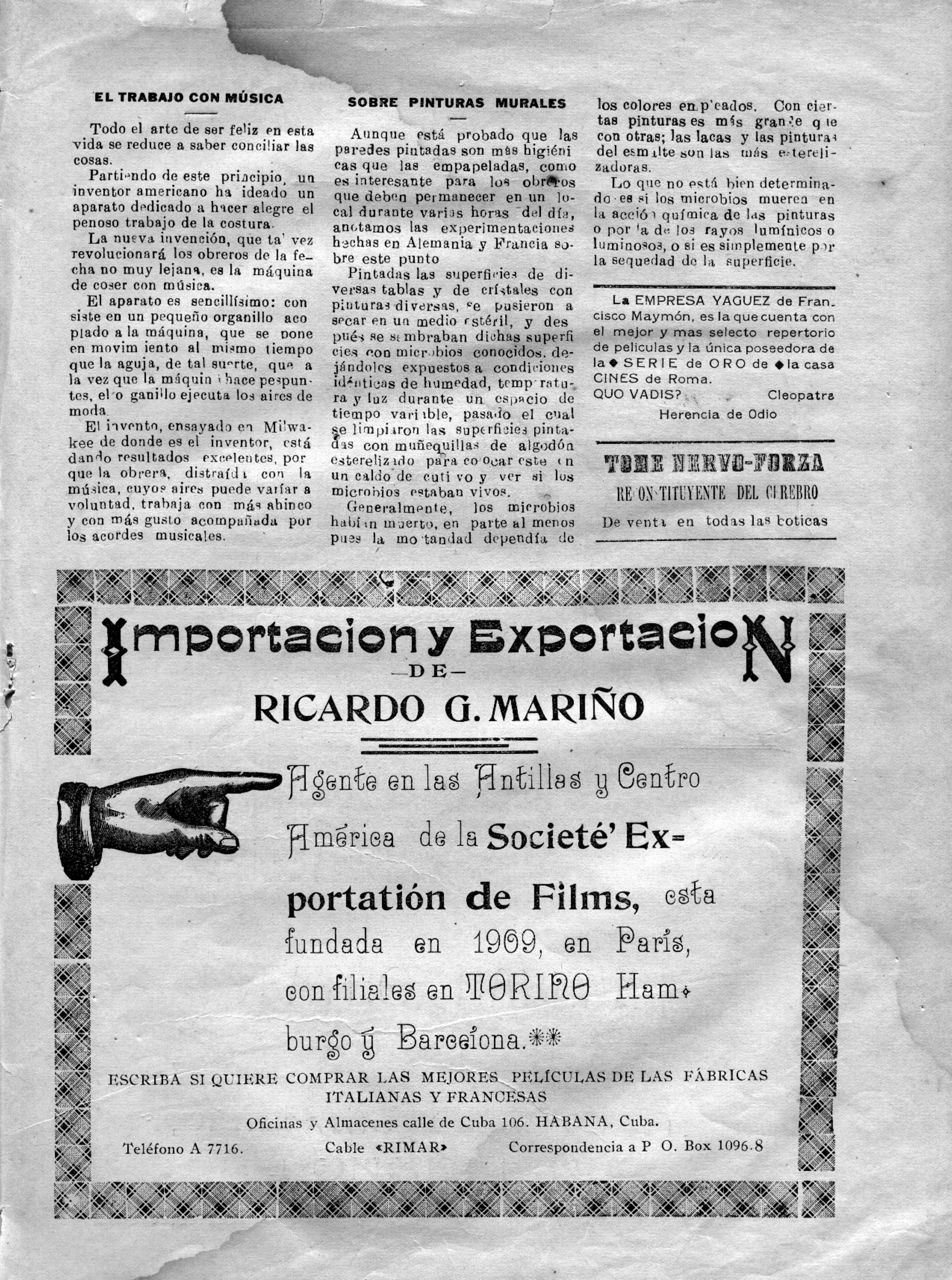 Revista Yaguez - Julio 1915 - Coleccion Maymon
