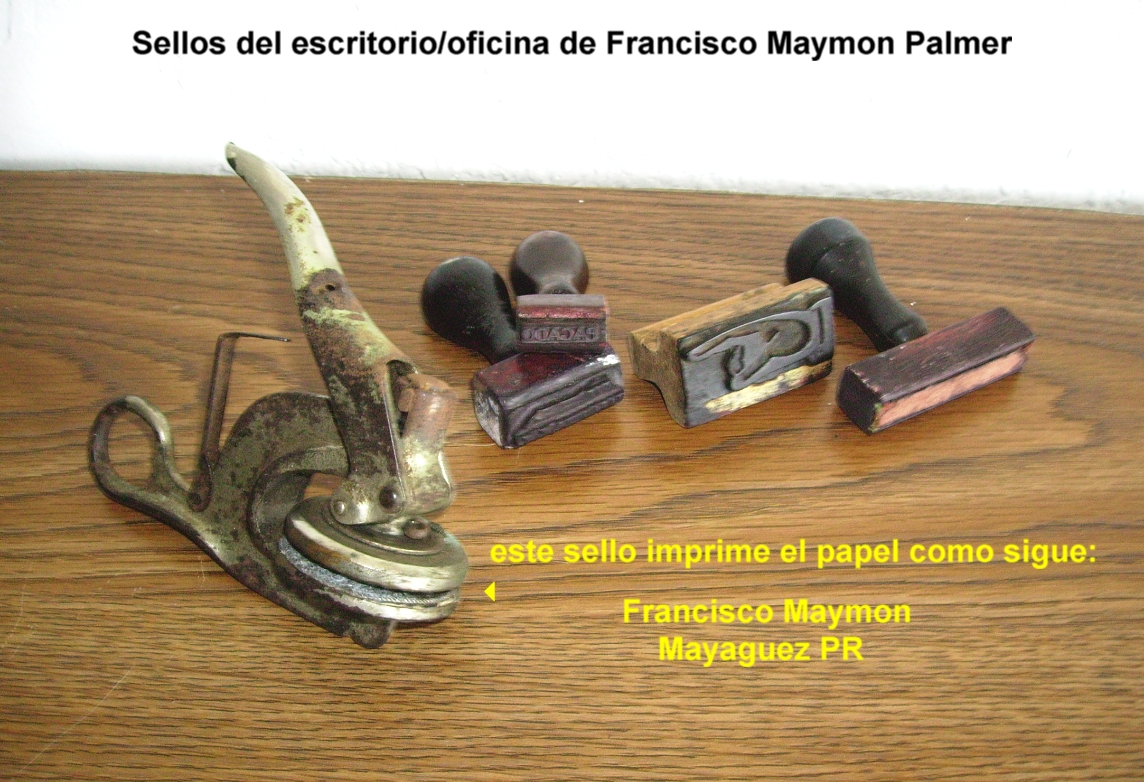 Sellos oficina Francisco Maymon - Coleccion Maymon
