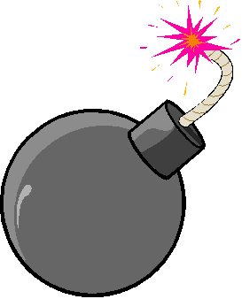 Анимированная бомба. Гифки бомба. Бомбочка анимация. Бомба с фитилем.