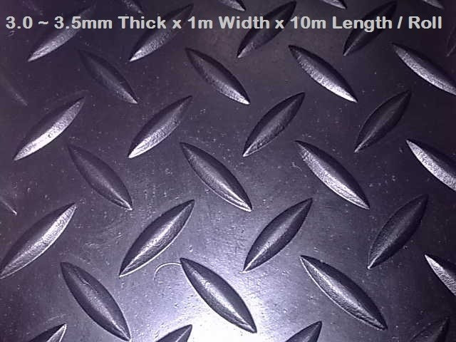 Round Stud Rubber Mat 4.5mm Thick Anti-skid Round Stud Rubber Floor Matting  500mm x